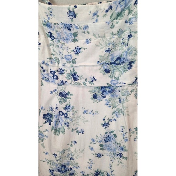 Altar'd State Floral Puff Sleeve Square Neck Cutout Back Mini Dress - Picture 11 of 12